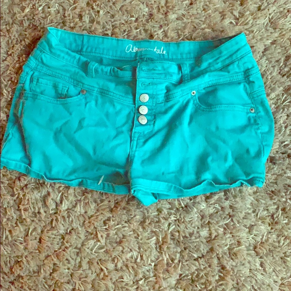Teal Aeropostale jean shorts